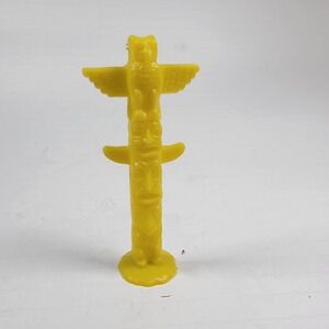 1977 Vintage MARX Fort Apache Single Yellow Indian Totem Pole Native American **